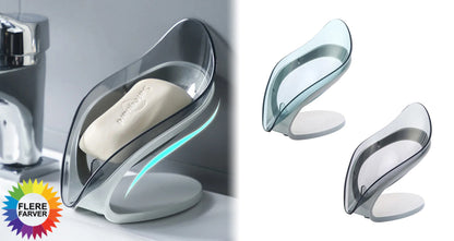 Bladformet Sugekop Sæbeholder