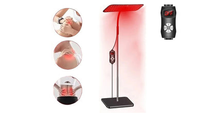 Rød- og Infrarød Lysterapilampe med Timer