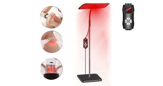 Rød- og Infrarød Lysterapilampe med Timer