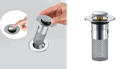 Lækagesikker Vaskprop i Rustfrit Stål – Universel Pasform