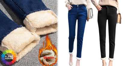 Vinterjeans til Kvinder med Varmt Foer