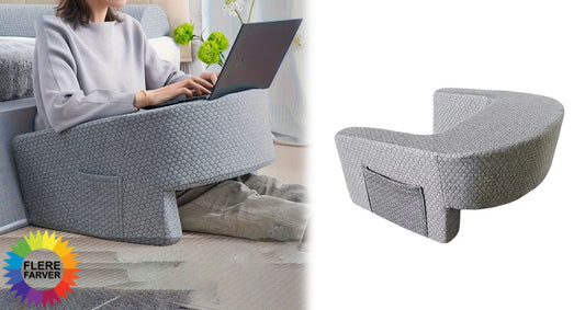 Stor Læsepude i Memory Foam med Armstøtte