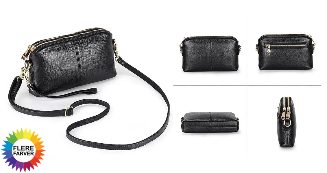 Læder Crossbody Taske