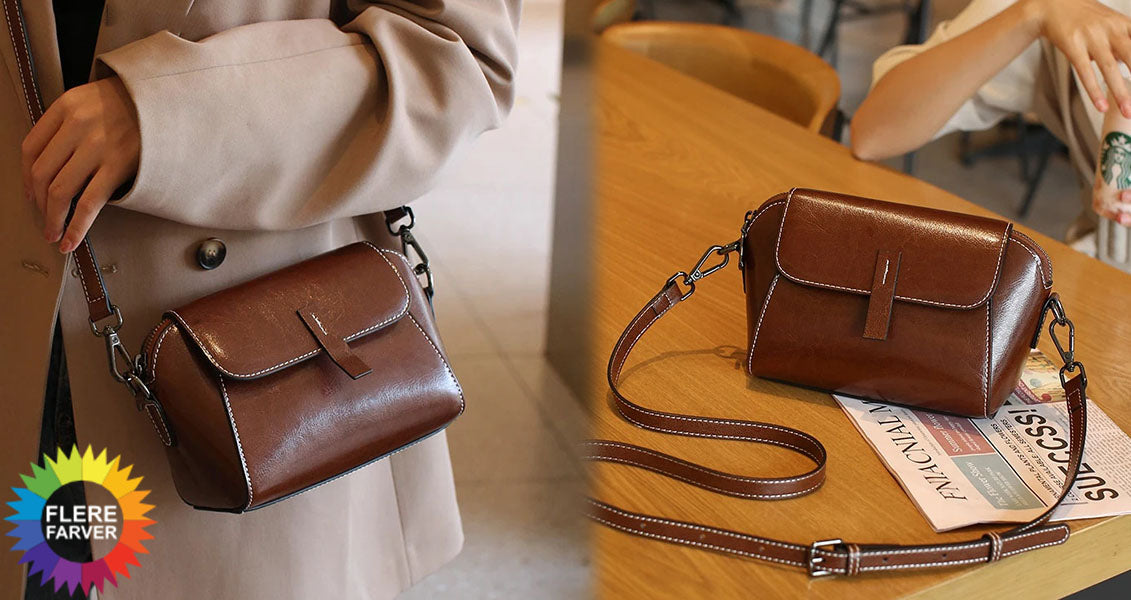 Lille Crossbodytaske i Ægte Læder til Kvinder