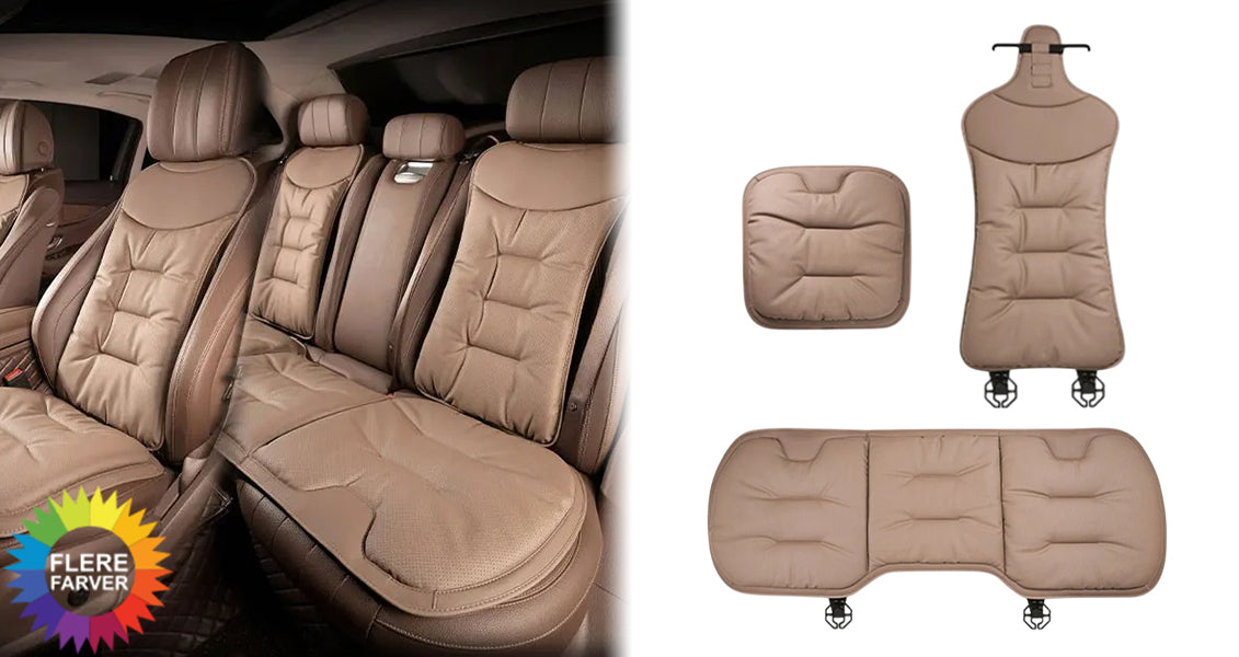 Universelt Læder Bilsædepudebetræk