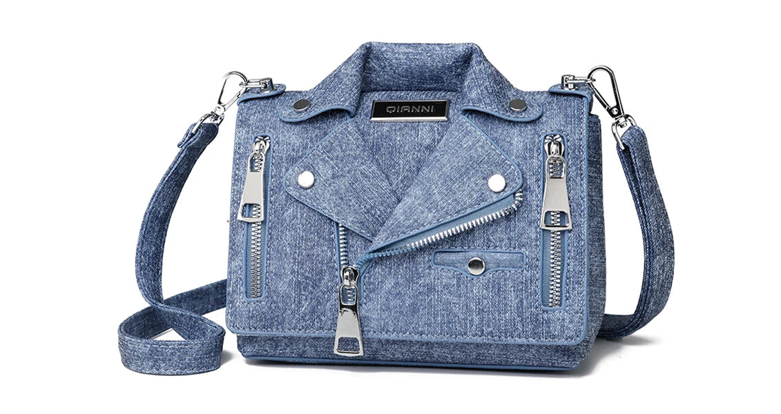 Luksus Dame Crossbody Taske i Denim