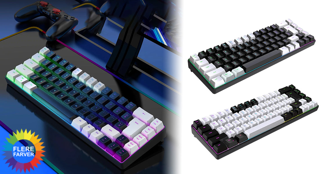 Kablet Mekanisk Gaming Tastatur med RGB