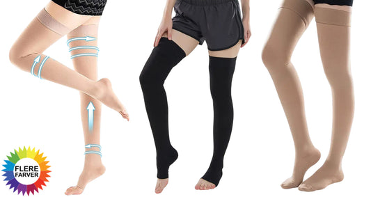 30-40mmHg Medicinske Kompressionsstrømper Over Knæet