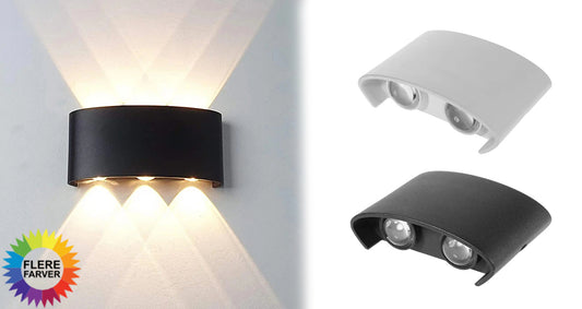 Moderne LED-Væglampe til Indendørs og Udendørs Brug