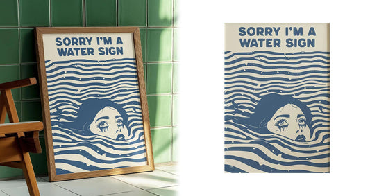 Moodfyldt Stjernetegn Lærredskunst