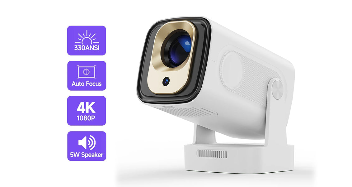 Magcubic HY310 Android 4K Projektor med Autofokus & Stemmekontrol