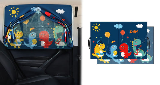 Sød Magnetisk Bilrude Gardin til Børn