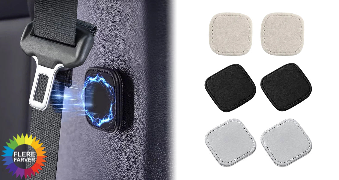 2 Stk. Magnetiske Sikkerhedsseleclips til Bilen