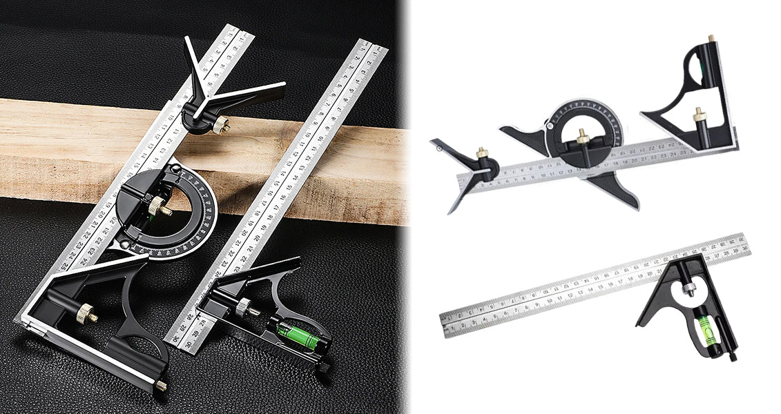 Multifunktionel Justerbar Lineal og Vinkelmåler