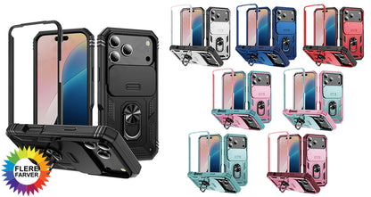 Militærgrad iPhone Cover med Kamera-Skyder