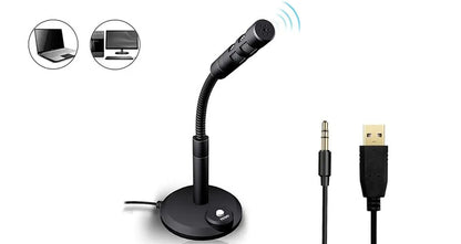 Mini USB Desktop Mikrofon til Gaming, Podcast og Streaming