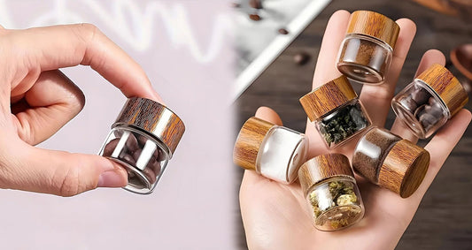 6 Mini Glasflasker – Bærbare Rejsebeholdere