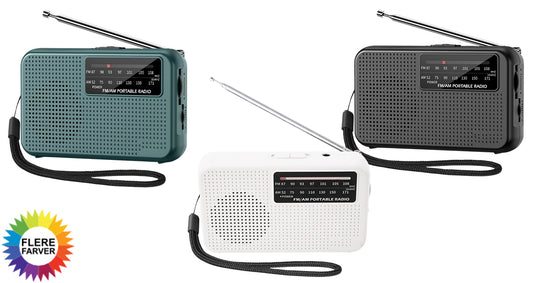 Mini Bærbar AM/FM-radio