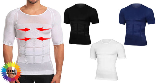 Herre Slankende Kropsformende Skjorte