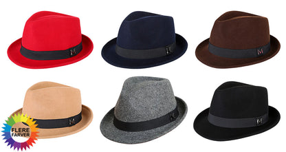 Herre Tyk Varm Vinter Fedora Hat