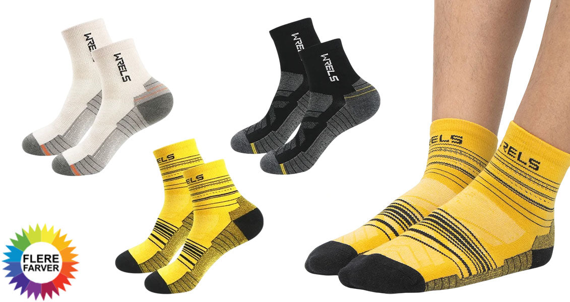 Løbesokker i Merinould med Kompressionsstøtte