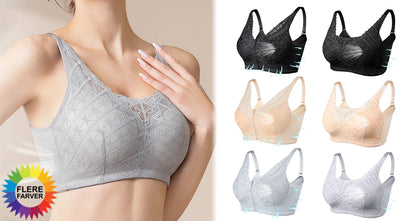 Justerbar Bomulds Mastektomi Bh med Lomme