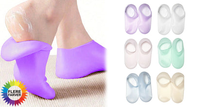 Fugtgivende Silikone Fodsokker til Tørre Fødder