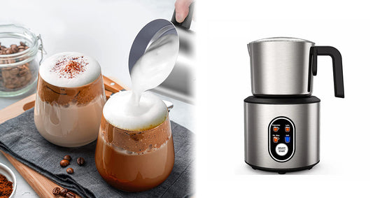 Automatisk 4-i-1 Elektrisk Mælkeskummer Til Varm og Kold