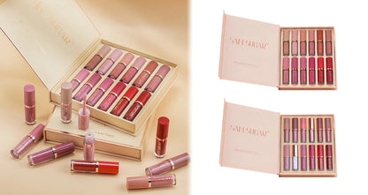 12-Farvet Mat Læbepomade Sæt