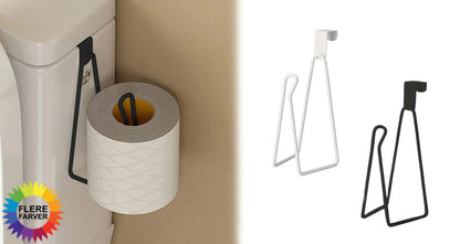 Toiletpapirholder i Rustfrit Stål uden Boring