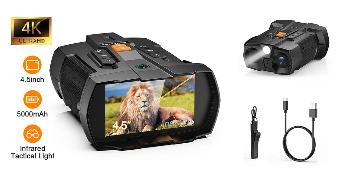4K Nattesynskikkert med 4,5" Skærm