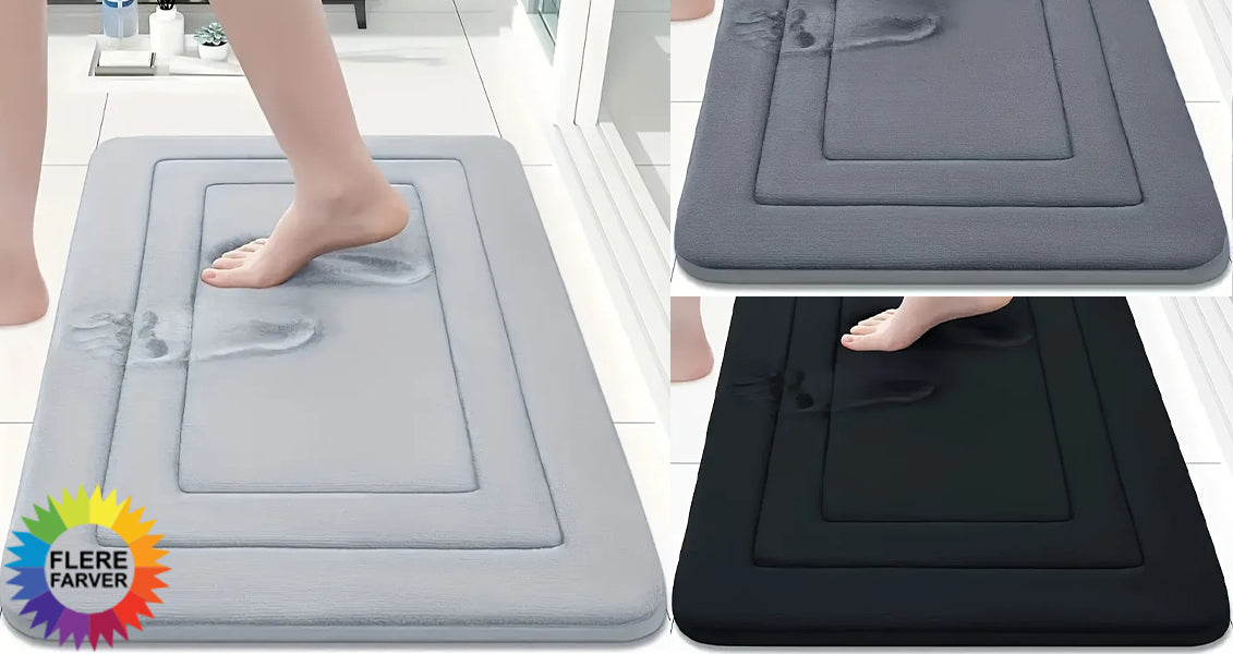 Absorberende Skridsikker Bademåtte
