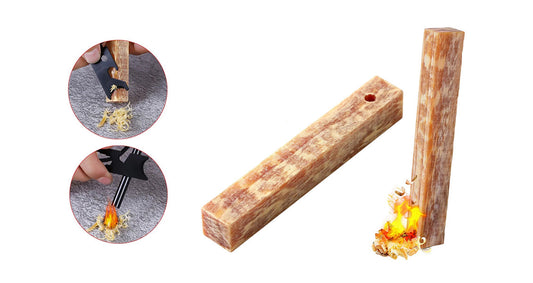 2‑pak Naturlige Optændingspinde af Fyrretræ til Camping