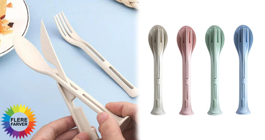 3-Delt Bærbart Picnic-Servicesæt