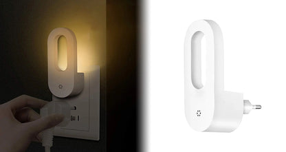 Natlampe Med Sensor til Stikkontakt