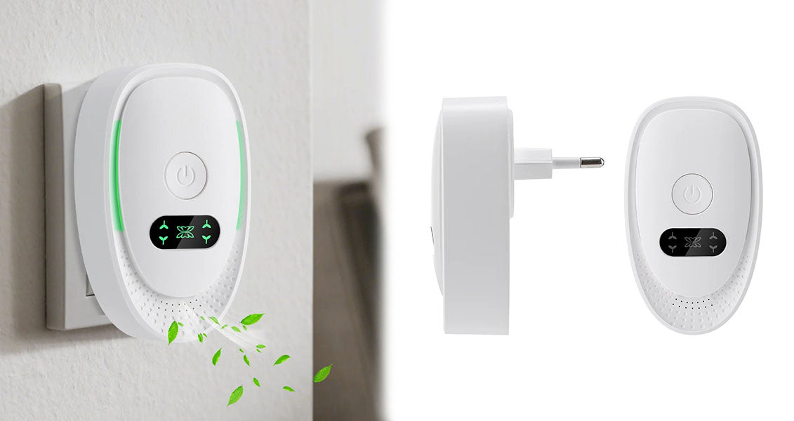 Mini Luftrenser med Ionisator til Stikkontakt i Hjemmet