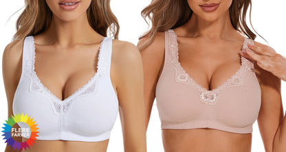 Plus Size Bomulds-Bh Uden Bøjler – Blød Komfort