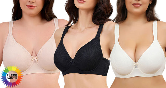 Plus Size Uforet Blonde BH med Støtte
