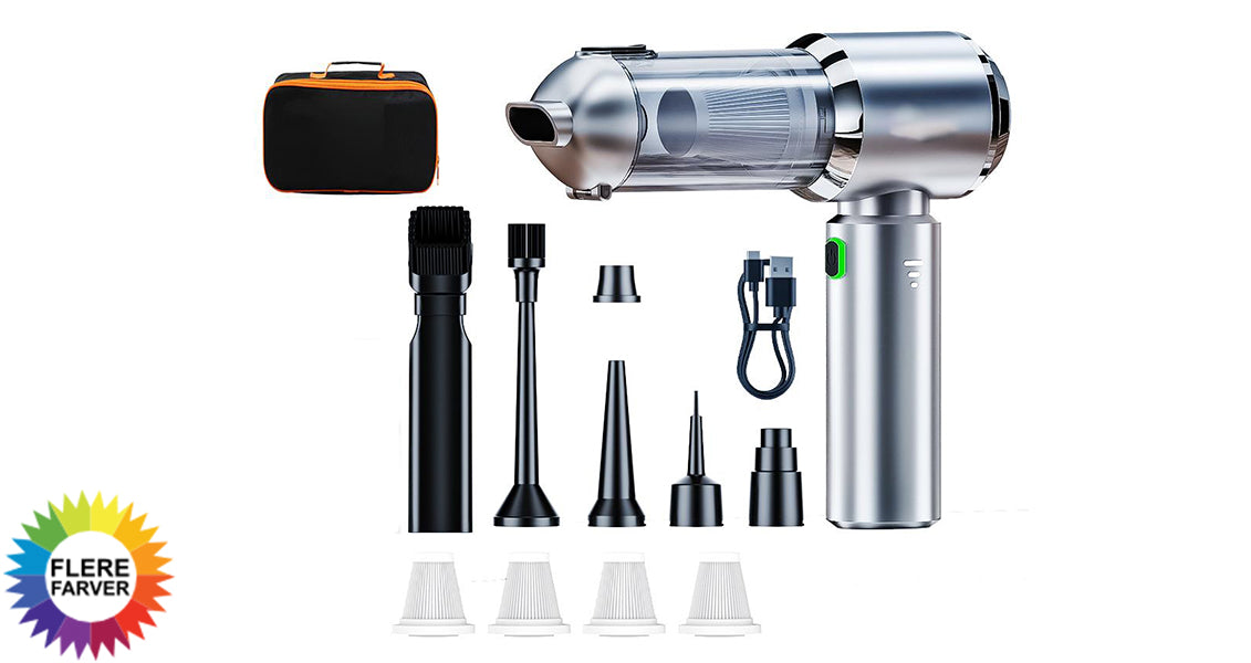 Bærbar Trådløs Mini Bilstøvsuger til Bil og Hjem