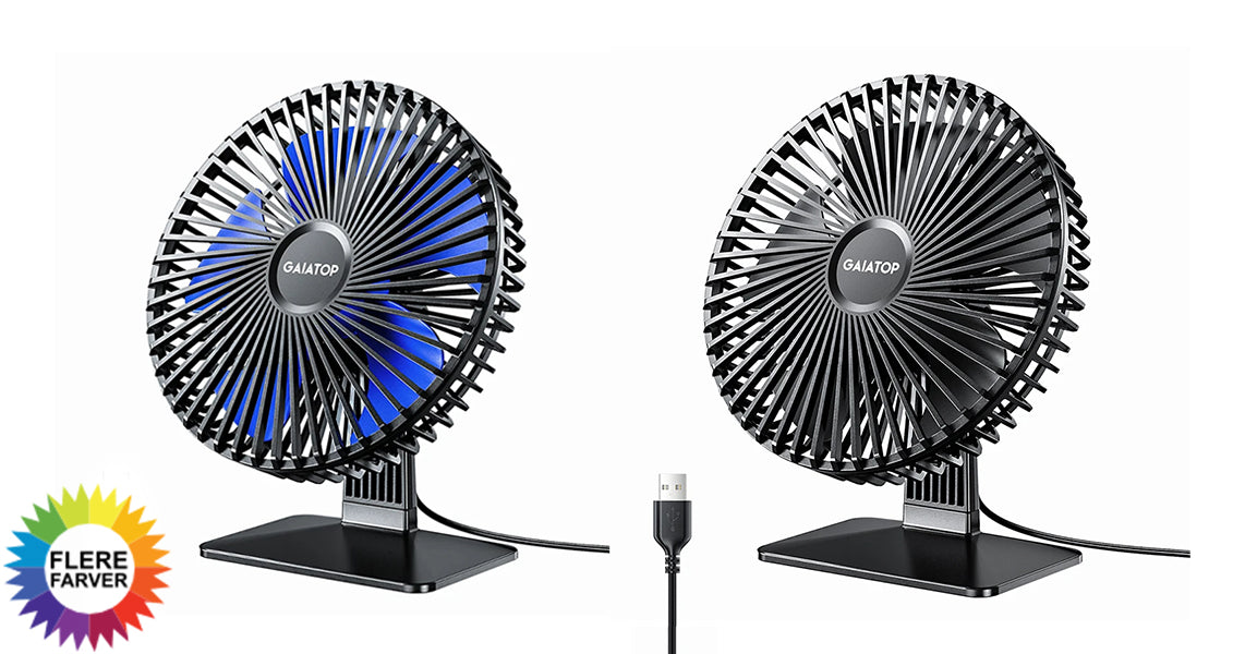Bærbar USB Skrivebordsventilator