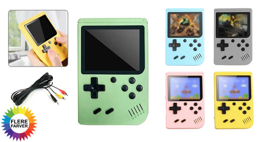 Bærbar Retro Spilkonsol med 500+ Spil