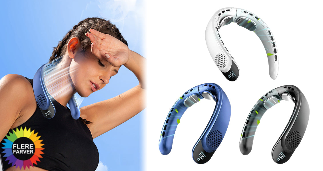 Bærbar Håndfri USB-Halsventilator