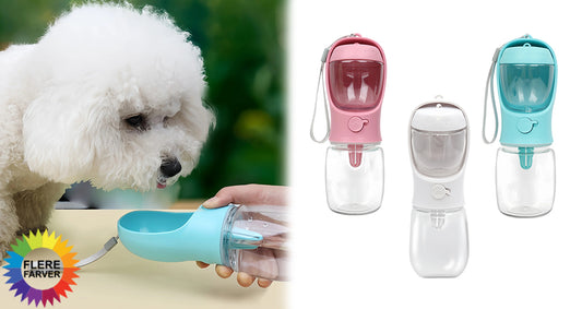 Bærbar Vand- og Foderflaske til Kæledyr