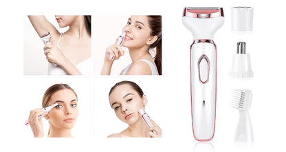 Genopladelig 4-i-1 Elektrisk Barbermaskine til Kvinder