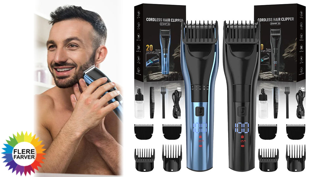 Genopladeligt Hårtrimmersæt til Mænd