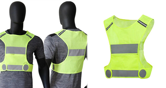 Højsynlig og Justerbar Refleks Sportsvest