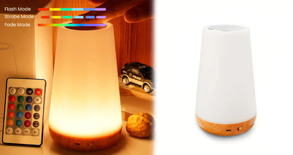 13-Farvet RGB Touch USB Genopladelig Natlampe