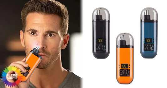 Bærbar 2-i-1 Øre- og Næsehårstrimmer