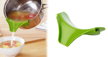 1/2 stk. Klipsbar Silikone Køkkentragt mod Spild