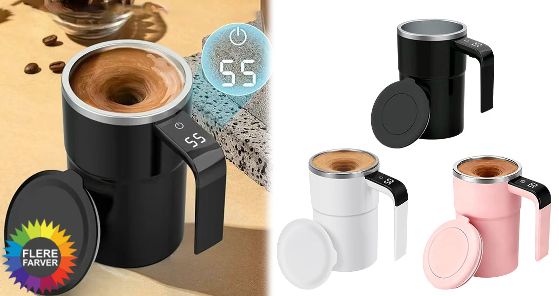 Elektrisk Selvrørende Krus med USB-opladning